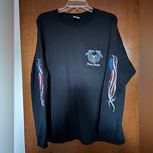2010 Karona, FL Bike Week Long Sleeve W/pocket T-shirt
